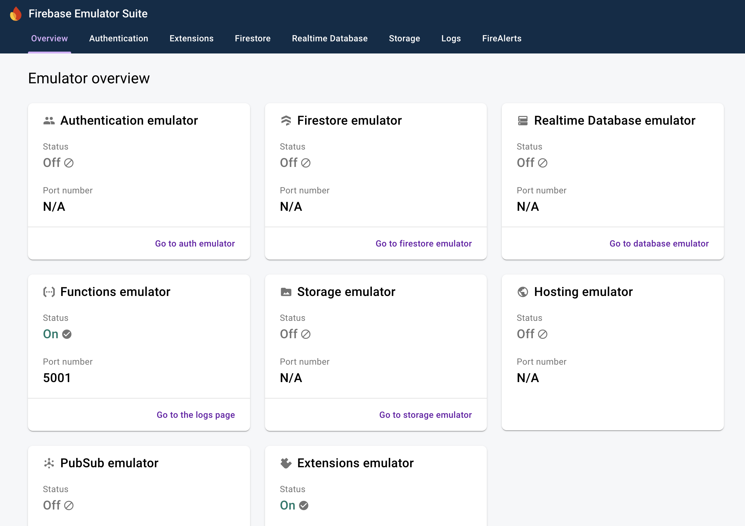 Firebase Simulator